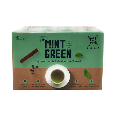 Yaza Mint Green Organic Tea Sachet (2gm Each)