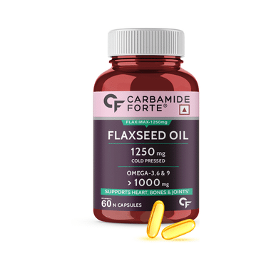 Carbamide Forte Cold Pressed Flaxseed Oil 1250mg Softgel Capsule