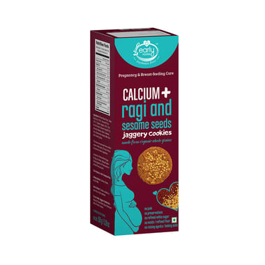 Early Foods Calcium+ Ragi And Sesame Seeds Jaggery Cookie