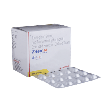 Ziten-M 1000mg/20mg Tablet ER