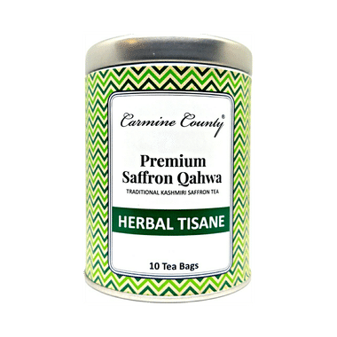 Carmine County Herbal Tisane Tea Bag Premium Saffron Qahwa