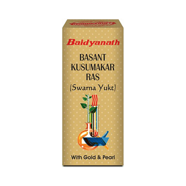 Baidyanath (Noida) Basant Kusumakar Ras (Swarna Yukt) | For Blood Sugar & General Debility Tablet