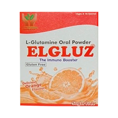 Elgluz Powder Delicious Orange Sugar Free & Gluten Free