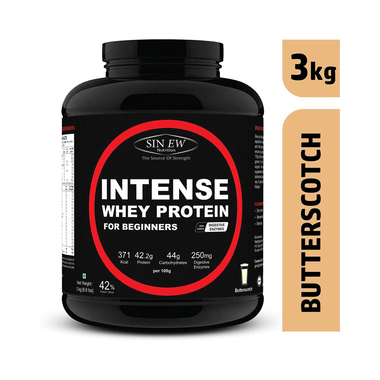 Sinew Nutrition Intense Whey Protein For Beginners With Digestive Enzymes Butterscotch
