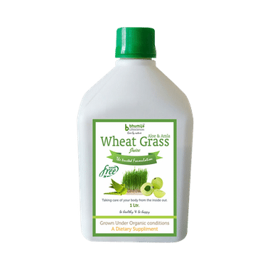 Bhumija Lifesciences Aloevera & Amla Wheat Grass Juice