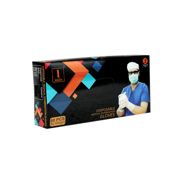 1Mile Disposable Medical Examination Glove Medium