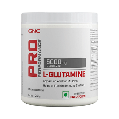GNC Pro Performance L-Glutamine 5000mg | For Muscles & Immunity | Powder Unflavoured