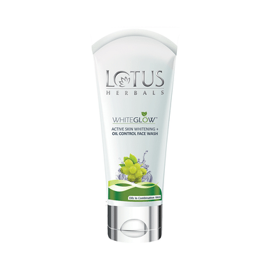 Lotus Herbals WhiteGlow Active Skin Whitening + Oil Control Face Wash