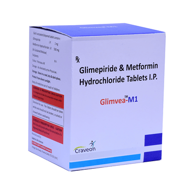 <span style='color:#626A7A'>Glimvea-M 1 Tablet</span>