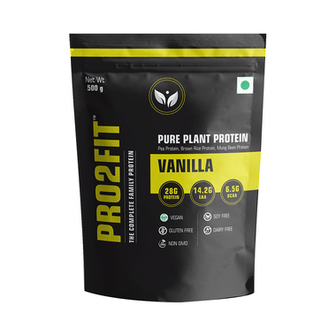 Pro2fit Vanilla Pure Plant Protein (500gm Each)