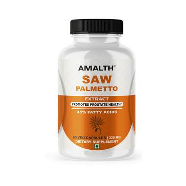 Amalth Saw Palmetto Extract Veg Capsules
