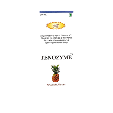 Tenozyme Syrup Pineapple Sugar Free