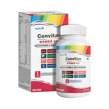 HealthVit Cenvitan Women 50+ Multivitamin & Multimineral Tablet