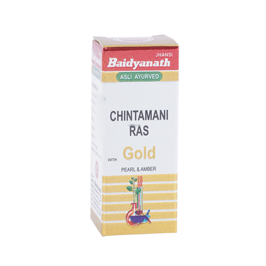 Baidyanath (Jhansi) Chintamani Ras with Gold Pearl & Amber