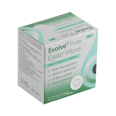 Evolve Pure Eyelid Wipes For Babies & Adults | Suitable For Sensitive Skin