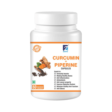 Zenvo Curcumin+Piperine Vegetarian Capsule