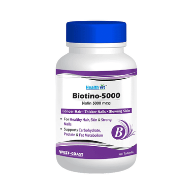 HealthVit Biotino 5000mcg Tablet