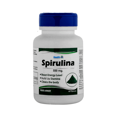 HealthVit Spirulina 500mg Capsule
