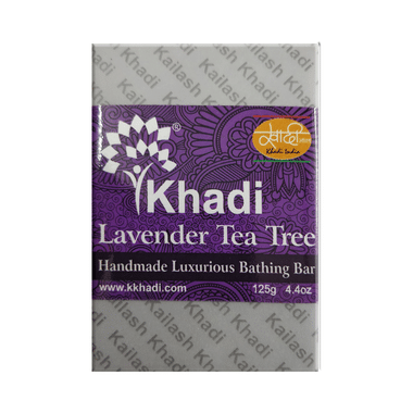 Khadi India Lavender Tea Tree Handmade Luxurious Bathing Bar