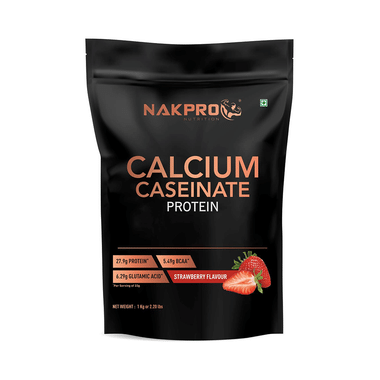 Nakpro Nutrition Calcium Caseinate Protein Powder Strawberry