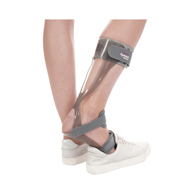 Tynor D43 Foot Drop Splint With Liner Left Child Grey