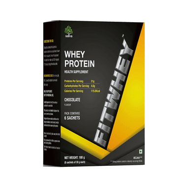 Fitwhey Whey Protein Sachets (30gm Each) Chocolate