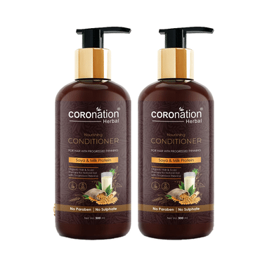 Coronation Herbal Soya & Milk Protein Nourishing Conditioner (300ml Each)
