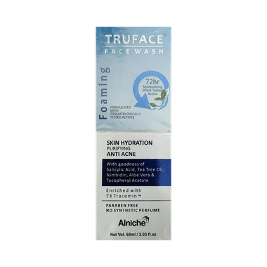 Truface Foaming Anti-Acne Face Wash | Cleanses, Hydrates & Moisturises The Skin | Paraben-Free