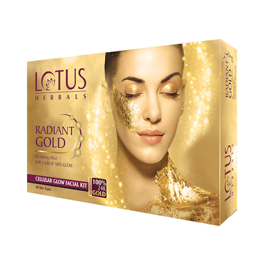 Lotus Herbals Radiant Gold Cellular Glow 4 in 1 Facial Kit