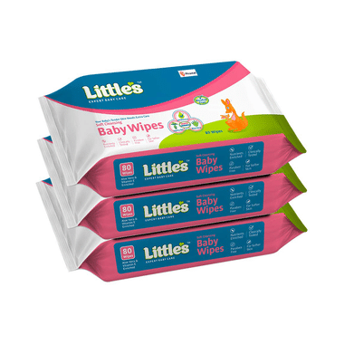 Little's Soft Cleansing Baby Wipes (80 Each)