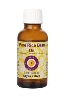 Deve Herbes Pure Rice Bran/Oryza Sativa Cold Pressed Oil