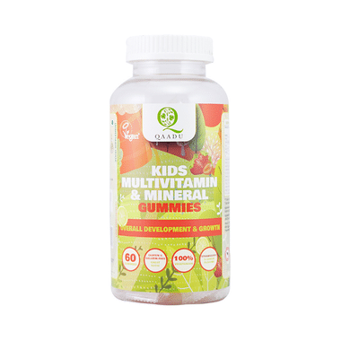 Qaadu Kids Multivitamin & Mineral Gummies Lemon & Strawberry