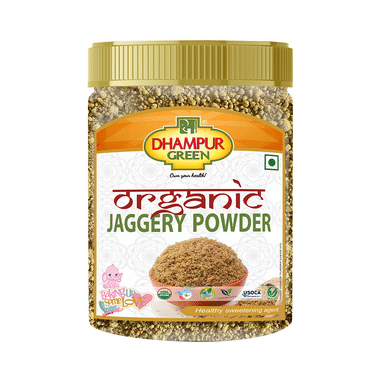 Dhampur Green Organic Jaggery Natural Sweetener | Non-GMO & Gluten Free | Powder