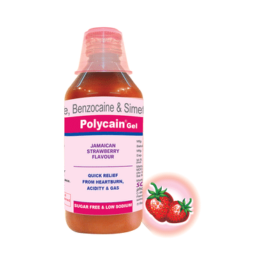 Polycain Oral Gel Jamaican Strawberry