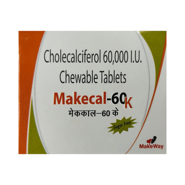 Makecal 60K Chewable Tablet Sugar Free