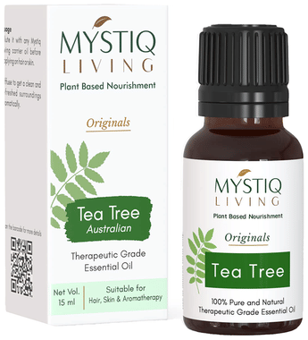 Mystiq Living Tea Tree Essential Oil 100% Pure Therapeutic Grade