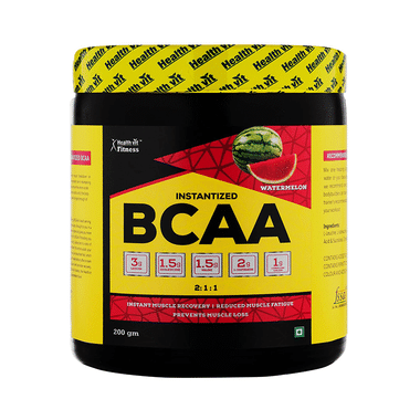 HealthVit Fitness Instantized BCAA 2:1:1 Powder Watermelon