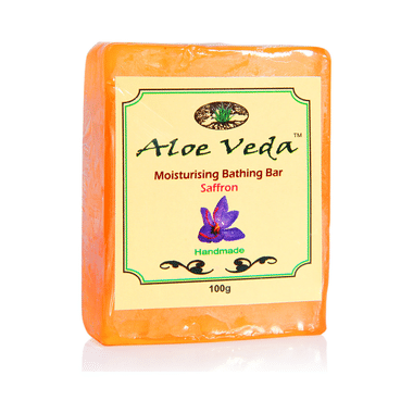 Aloe Veda Moisturising Bathing Bar Saffron