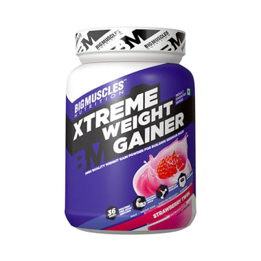 Big  Muscles Xtreme Weight Gainer Strawberry