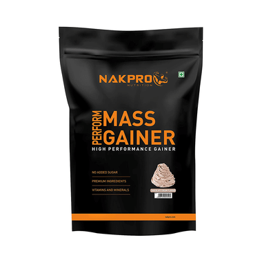 Nakpro Nutrition PERFORM MASS GAINER Powder Chocolate Cream