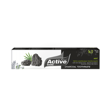 Dr. Morepen Active Smile Charcoal Teeth Whitening Toothpaste Mint