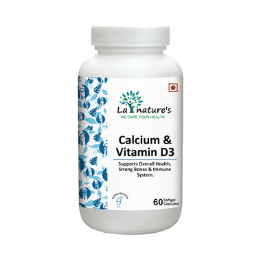 La Nature's Calcium & Vitamin D3 Softgel Capsules