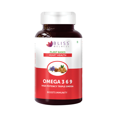 Bliss Welness Cardio Bliss + Omega 3 6 9 Capsule