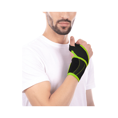 Tynor Wrist Support with Thumb Loop (Neo) Universal Black and Green