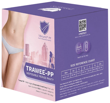 Buy Pee Safe Disposable Period Panties for Women Leak Proof, L-XL, Pack  of 4, 360° Protection, Overnight Comfort, Rash & Toxin Free