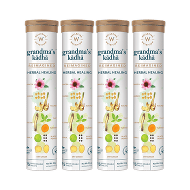 Wellbeing Nutrition Grandma's Kadha | Herbal Healing Water Soluble Tablet (15 Each)