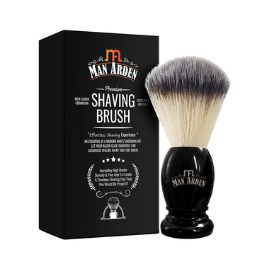 Man Arden Premium Shaving Brush With Extra Soft Bristles Black