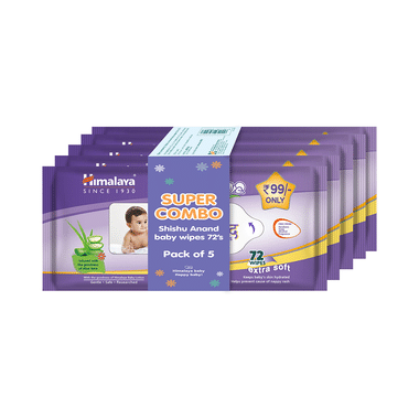 Himalaya Shishu Anand Baby Wipes (72 Each)