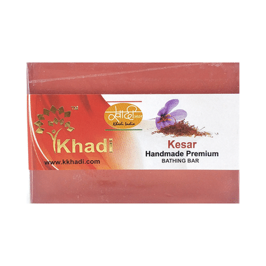 Khadi India Kesar Handmade Premium Bathing Bar