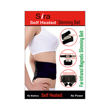 Sira Self Heated Tourmaline Slimming Belt XXL Black